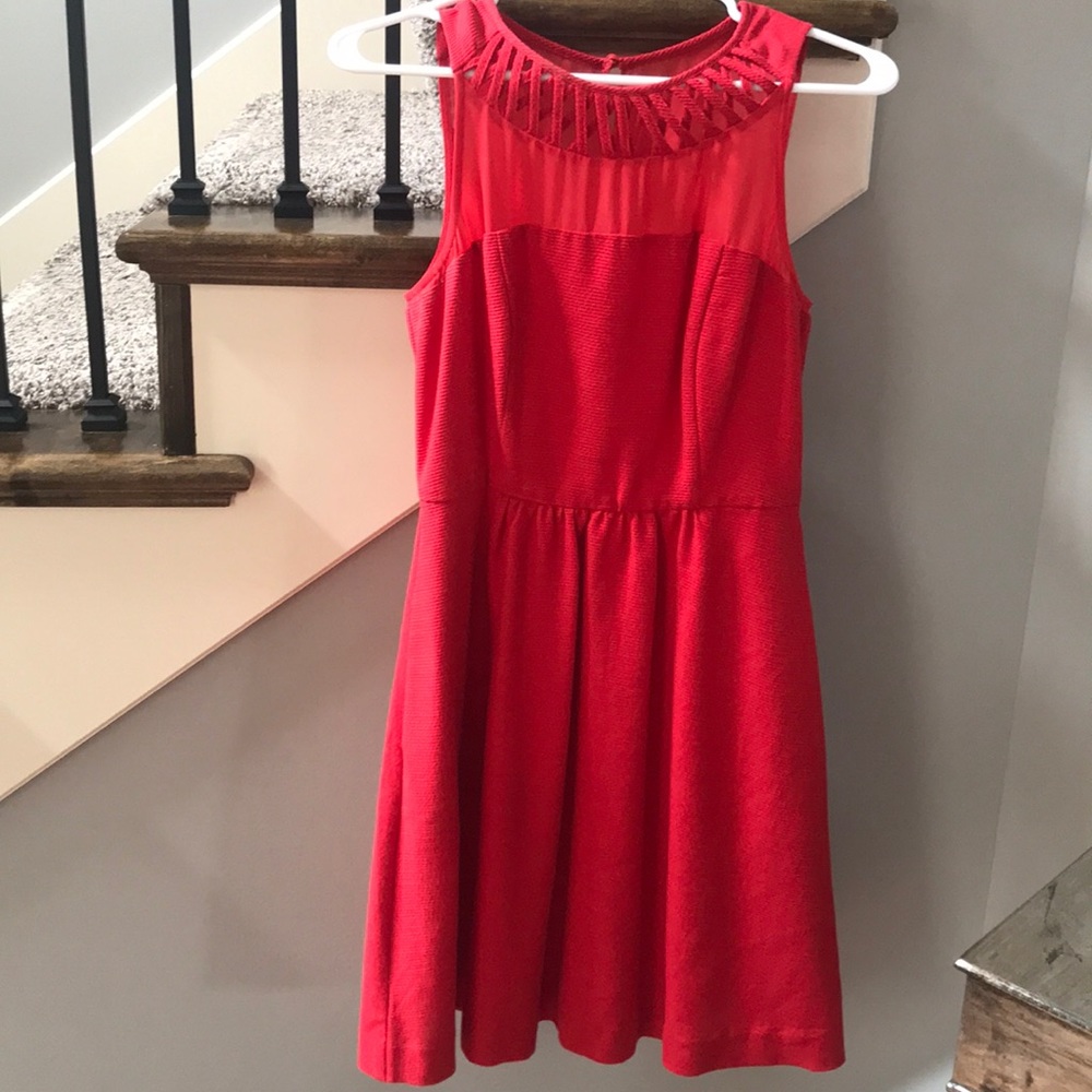Anthropologie Maeve Red Dress